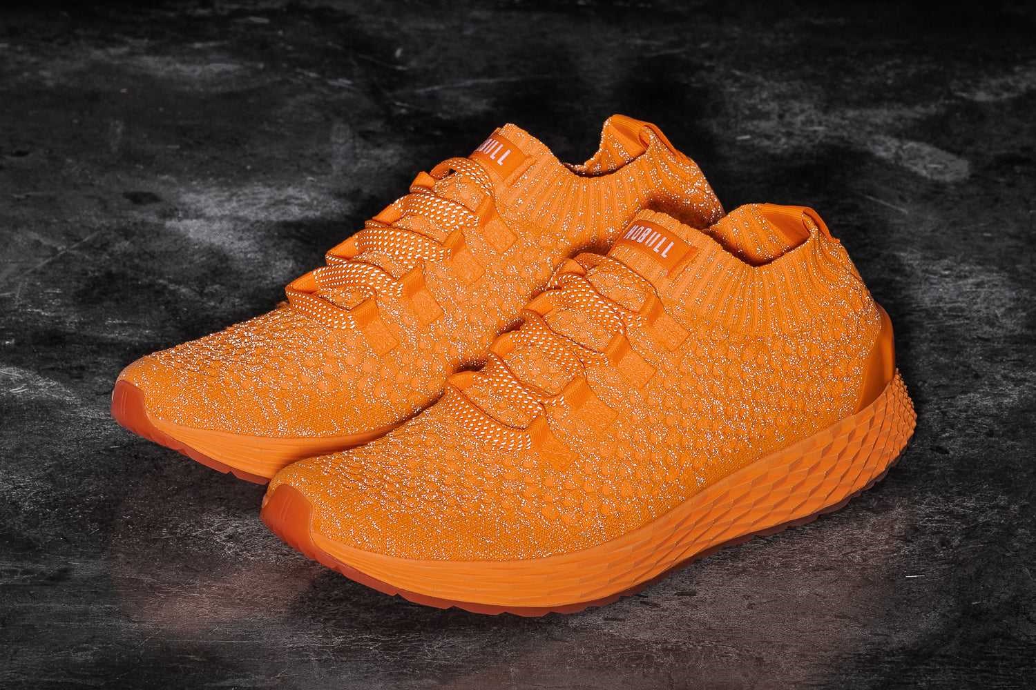 Nobull Knit Runner Knit Neon Orange Reflective | 2307-AFNEO