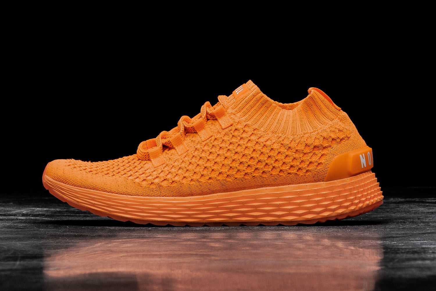 Nobull Knit Runner Knit Neon Orange Reflective | 2307-AFNEO