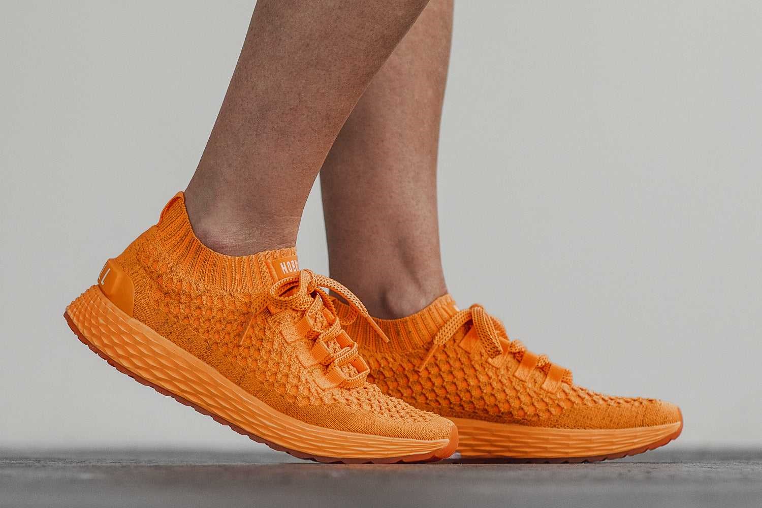 Nobull Knit Runner Knit Neon Orange Reflective | 3287-RMSOJ