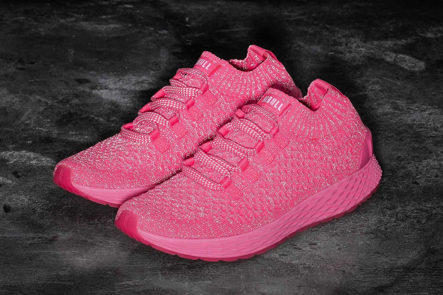 Nobull Knit Runner Knit Neon Pink Reflective | 7296-ANUDL