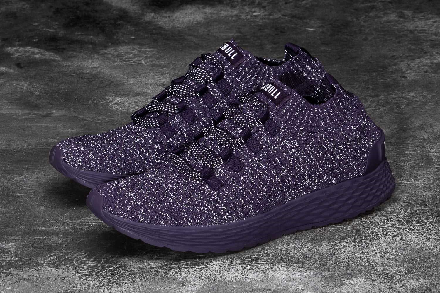 Nobull Knit Runner Knit Plum Reflective | 6231-QWORV