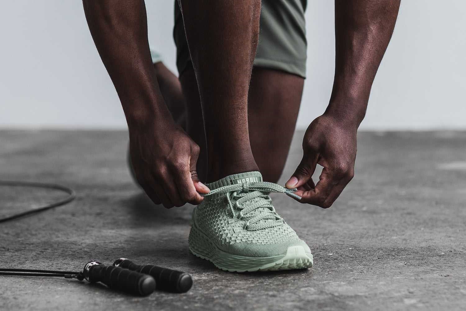 Nobull Knit Runner Knit Seafoam Reflective | 2583-BEJKN