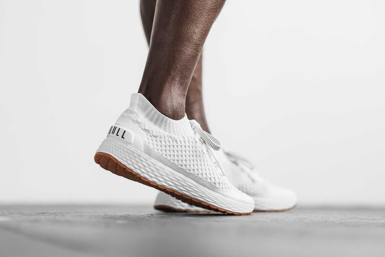 Nobull Knit Runner Knit White | 5376-CLGJI