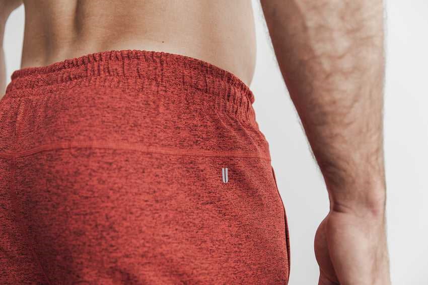 Nobull Knit Short 8.5 inches Bottoms Red Alert Heather | 9620-DNOSL