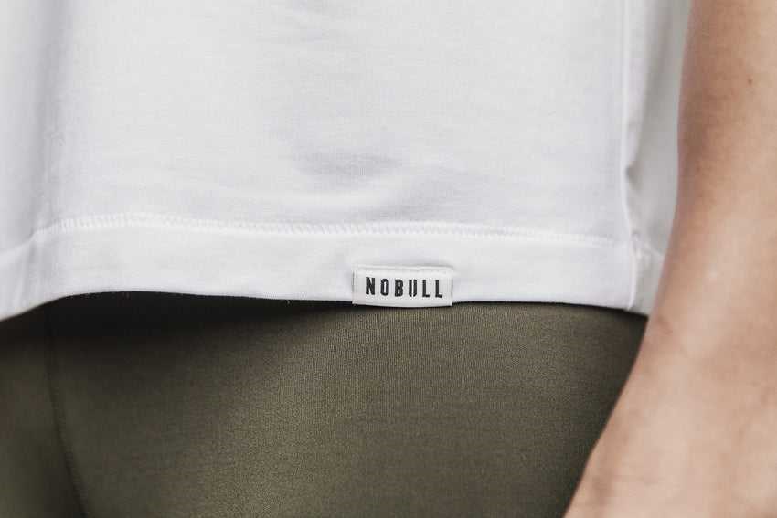 Nobull Lightweight Boxy Tee Tanks & Tees White | 0541-VFPZT