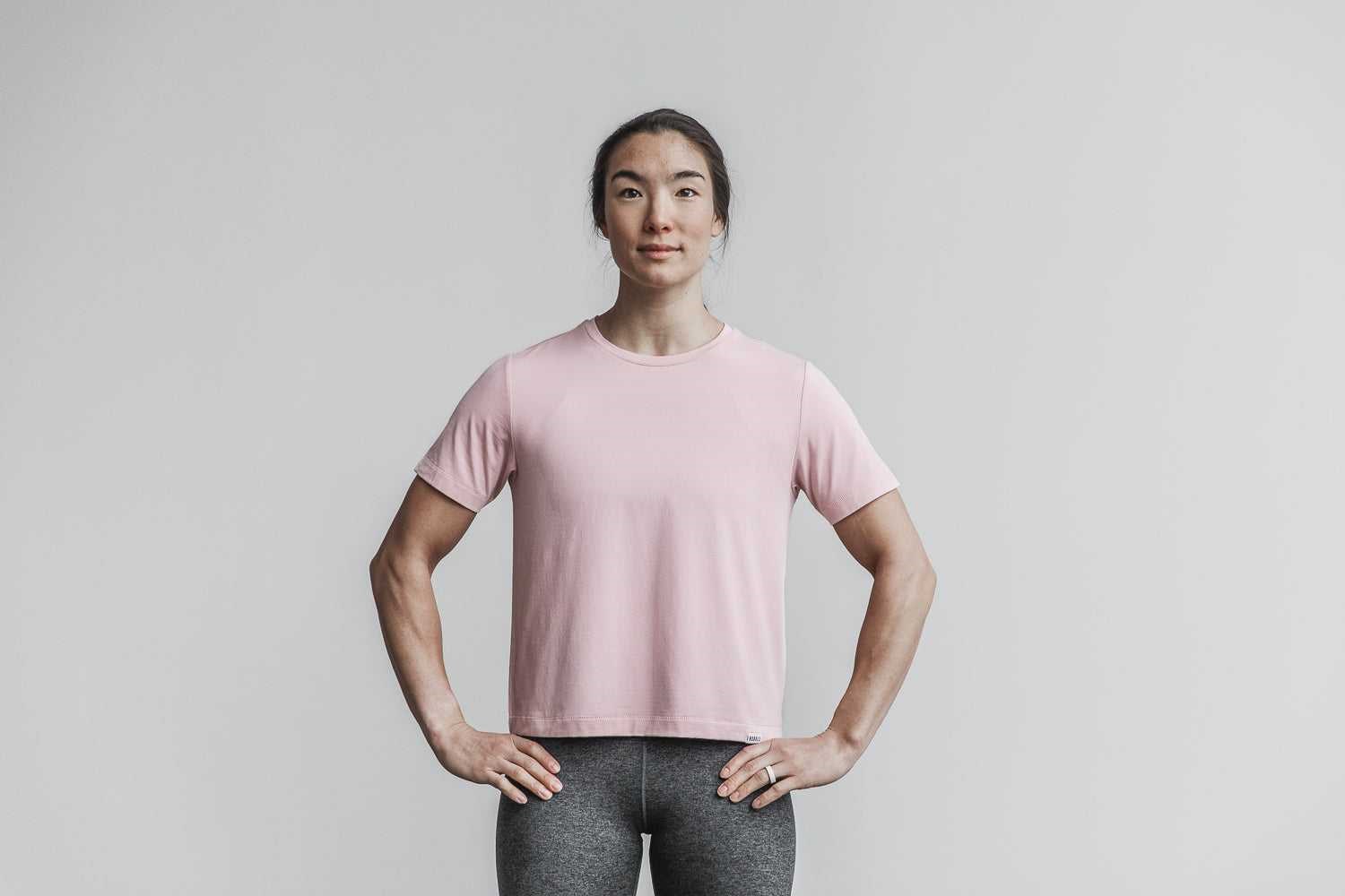 Nobull Lightweight Boxy Tee Tanks & Tees Dusty Rose | 8374-HPCRQ