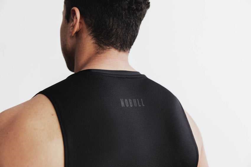 Nobull Lightweight Compression Sleeveless Tanks & Tees Black | 4807-JFZIT