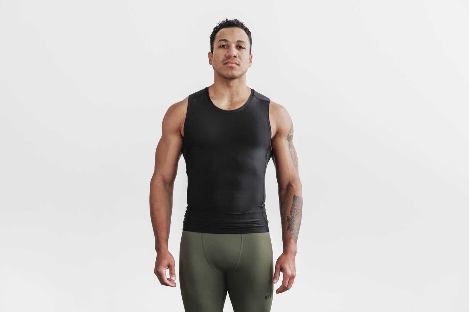 Nobull Lightweight Compression Sleeveless Tanks & Tees Black | 4807-JFZIT