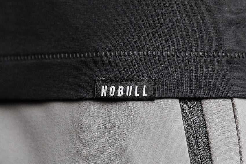 Nobull Lightweight Henley Tee Tanks & Tees Black | 2189-LKQFJ