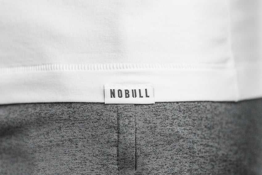 Nobull Lightweight Henley Tee Tanks & Tees White | 2573-PXYOT