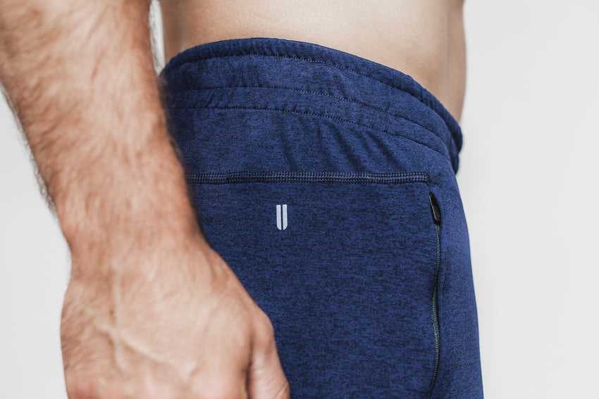 Nobull Lightweight Knit Short 7 inches Bottoms Navy Heather | 8276-MVPFL