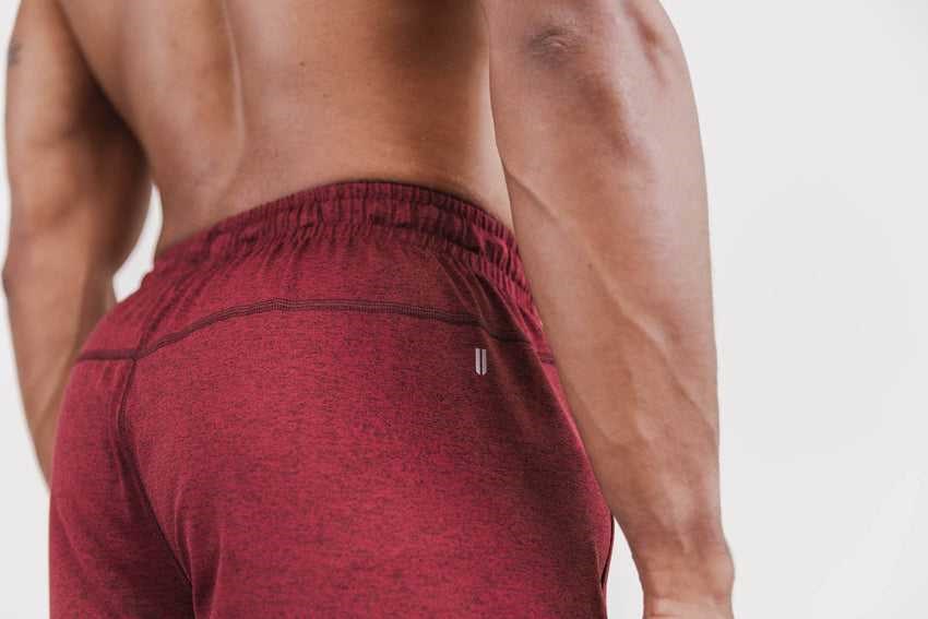 Nobull Lightweight Knit Short 9 inches Bottoms Wine Heather | 2139-FNARW