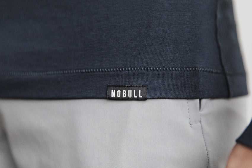 Nobull Lightweight Long Sleeve Henley Tanks & Tees Ink | 4512-NUDVO