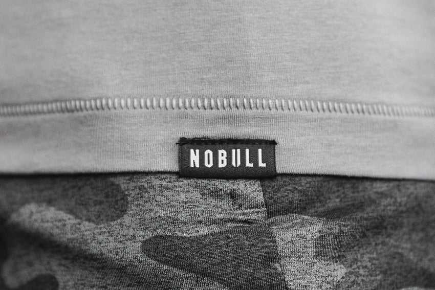 Nobull Lightweight Long Sleeve Henley Tanks & Tees Dark Grey | 7429-FDZLV