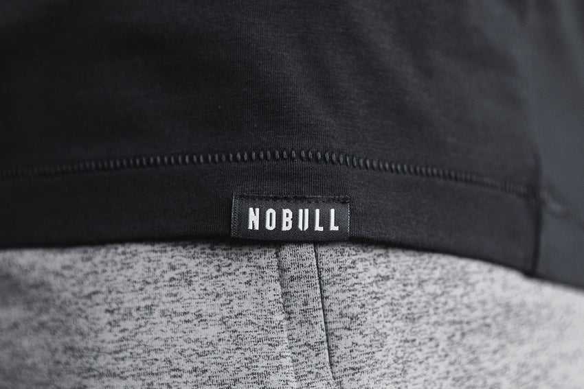 Nobull Lightweight Long Sleeve Tee Tanks & Tees Black | 1460-FGZIN