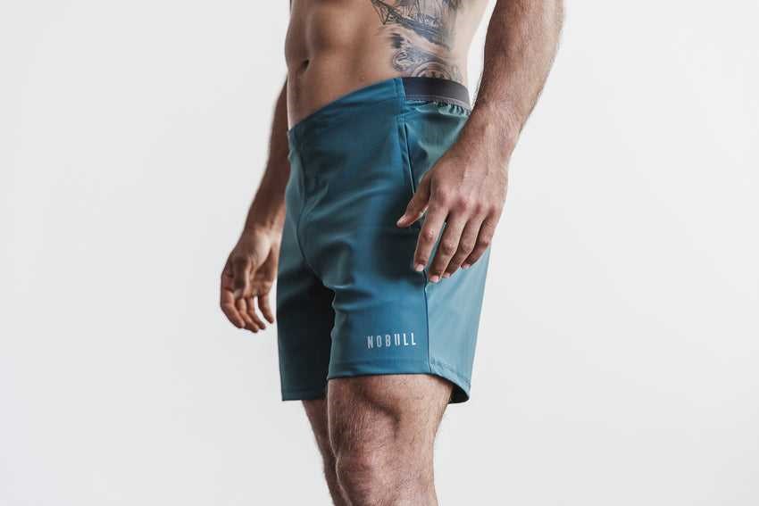 Nobull Lightweight Short 7 inches Bottoms Deep Teal | 8429-URALK