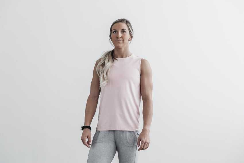 Nobull Lightweight Sleeveless Tee Tanks & Tees Dusty Rose | 5290-BAKGU