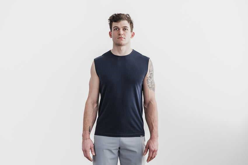 Nobull Lightweight Sleeveless Tee Tanks & Tees Ink | 8095-NUZXQ