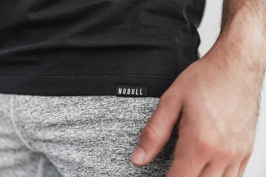 Nobull Lightweight Tee Tanks & Tees Black | 6057-FNYIZ