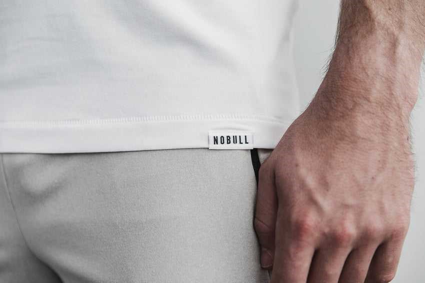 Nobull Lightweight Tee Tanks & Tees White | 8219-SWHKC