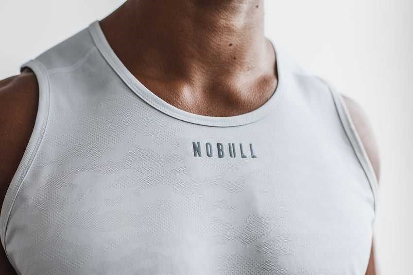 Nobull Lightweight Textured Tank (Camo) Tanks & Tees Frost Camo | 0826-DTWAZ