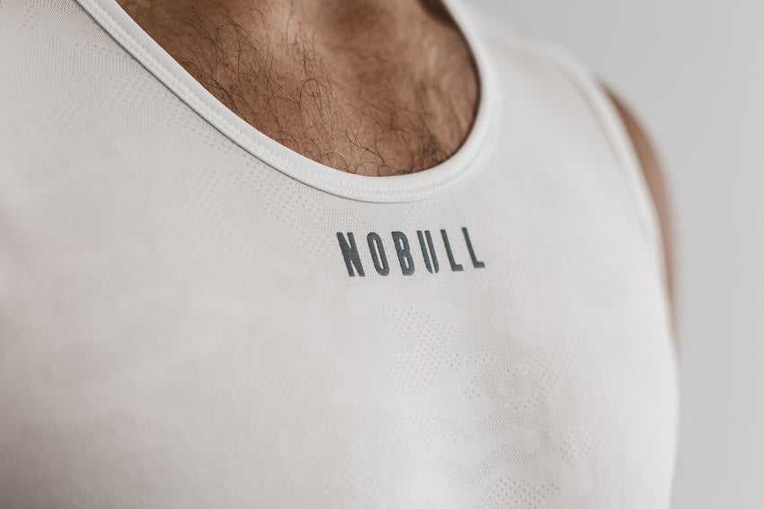 Nobull Lightweight Textured Tank (Camo) Tanks & Tees White Camo | 3108-VTOAR