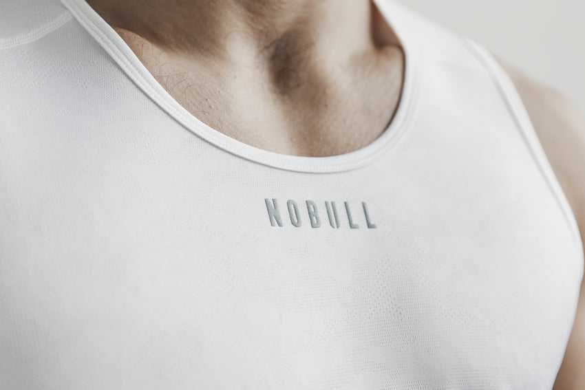 Nobull Lightweight Textured Tank (Camo) Tanks & Tees Bright White Camo | 4765-GWLDQ