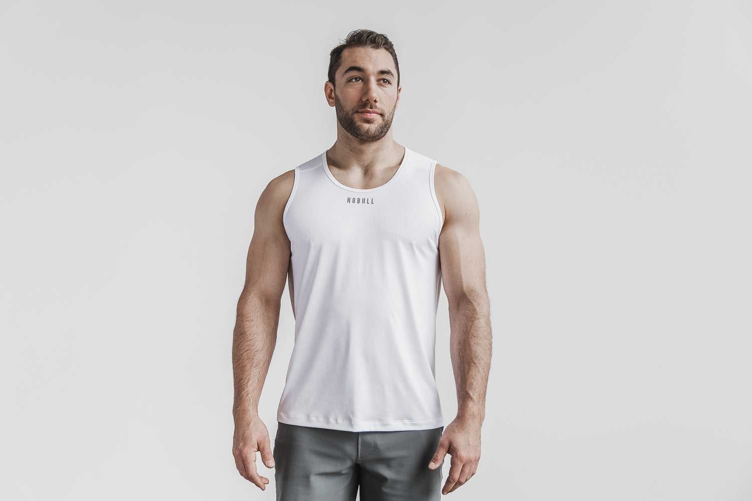 Nobull Lightweight Textured Tank (Camo) Tanks & Tees Bright White Camo | 4765-GWLDQ