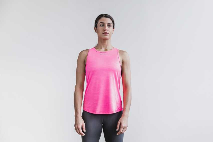 Nobull Lightweight Textured Tank (Neon Camo) Tanks & Tees Neon Pink Camo | 5481-CUGNH