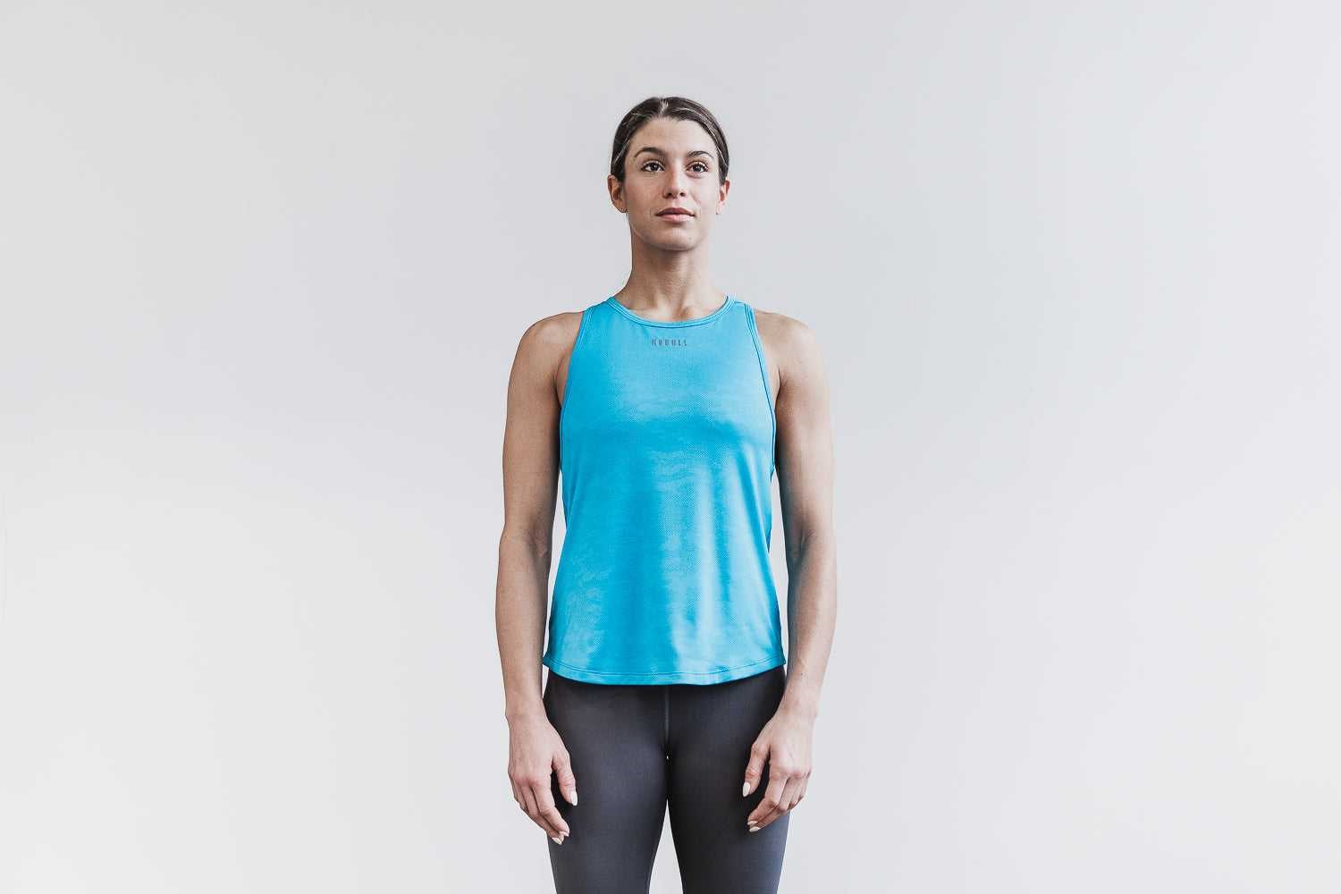 Nobull Lightweight Textured Tank (Neon Camo) Tanks & Tees Neon Blue Camo | 9405-SKWFP