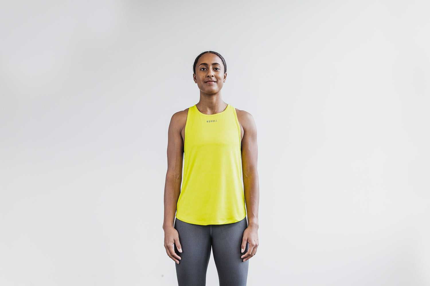 Nobull Lightweight Textured Tank (Neon Camo) Tanks & Tees Neon Yellow Camo | 9514-LQBVY