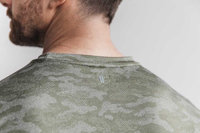 Nobull Lightweight Textured Tee (Camo) Tanks & Tees Army Camo | 9306-SANYB