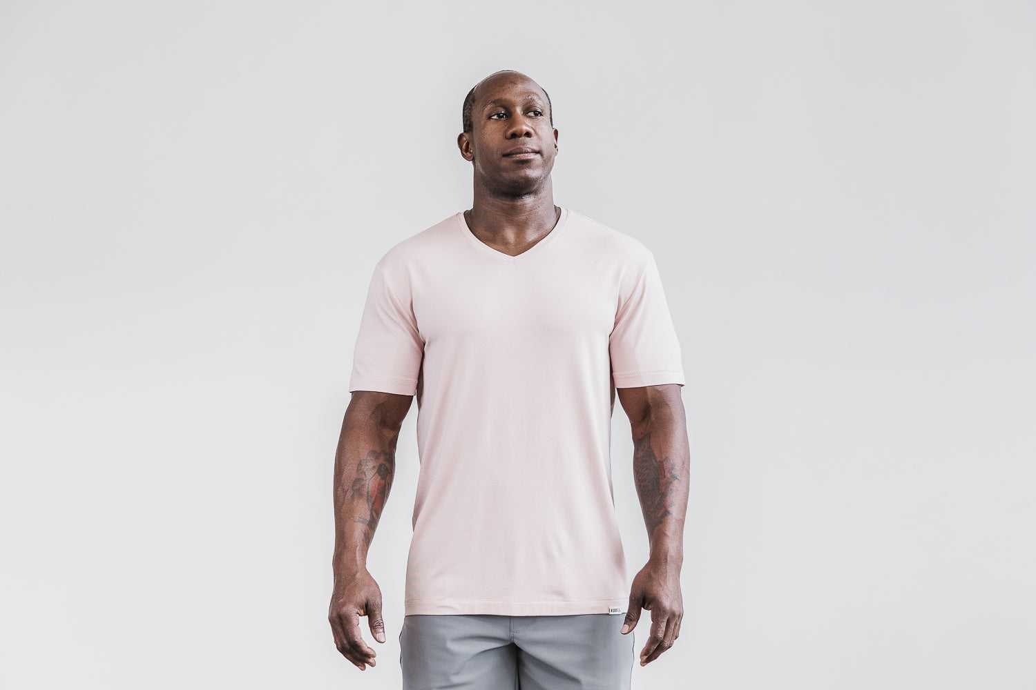 Nobull Lightweight V-Neck Tee Tanks & Tees Dusty Rose | 3081-TYSPL