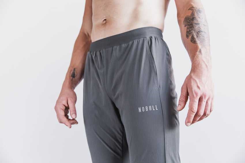 Nobull Lightweight Woven Track Pant Bottoms Dark Shadow | 0328-CJFVM