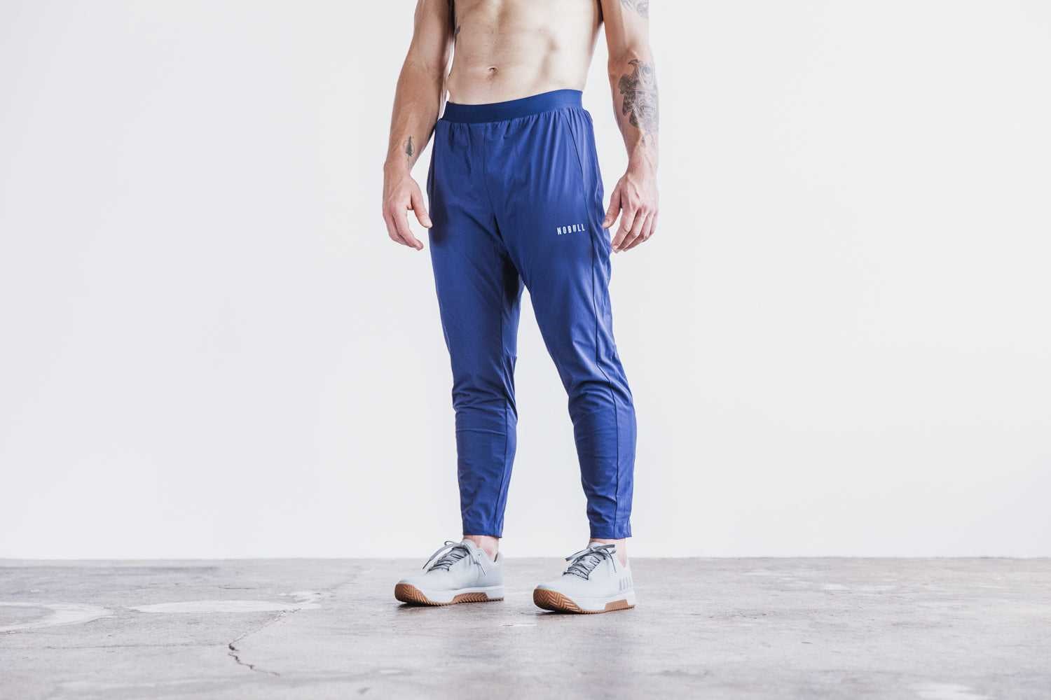 Nobull Lightweight Woven Track Pant Bottoms Deep Navy | 2198-EXMZK