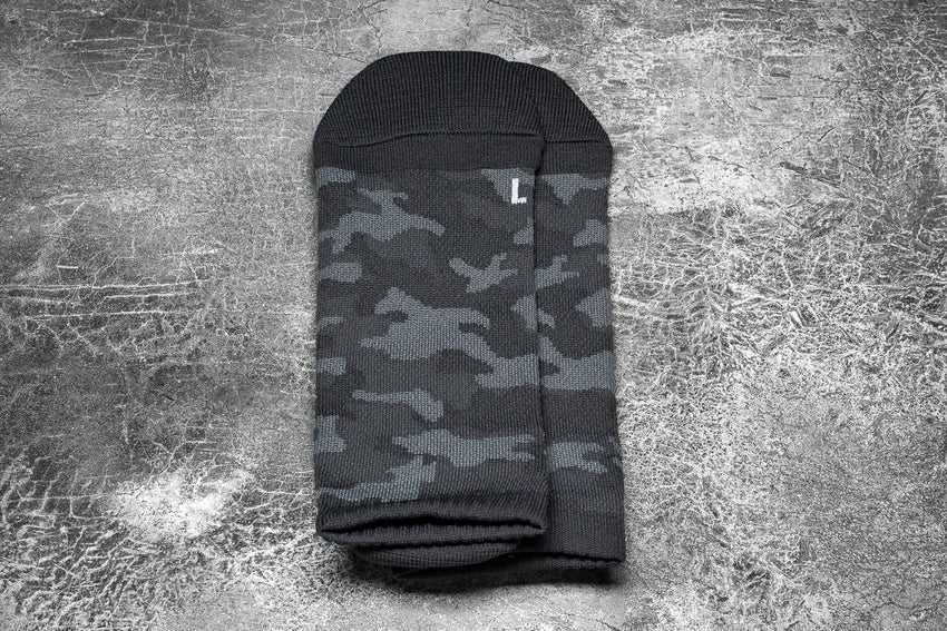 Nobull Low Sock (Camo) Socks Charcoal Camo | 9647-WNPSM