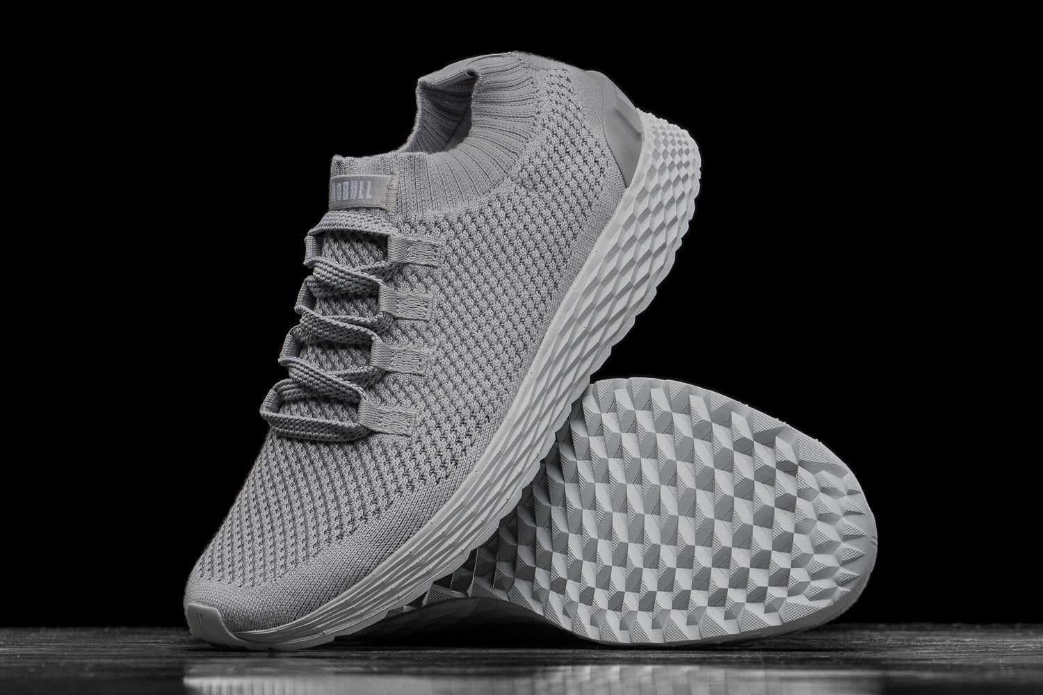 Nobull Merino Wool Knit Runner Knit Arctic Grey | 4395-KSUTZ