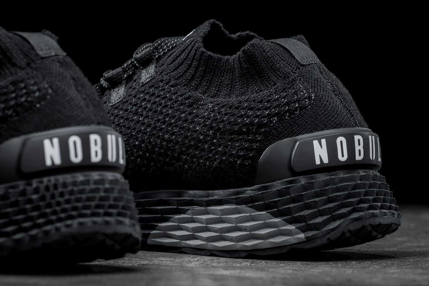 Nobull Merino Wool Knit Runner Knit Black | 9807-XWVNS