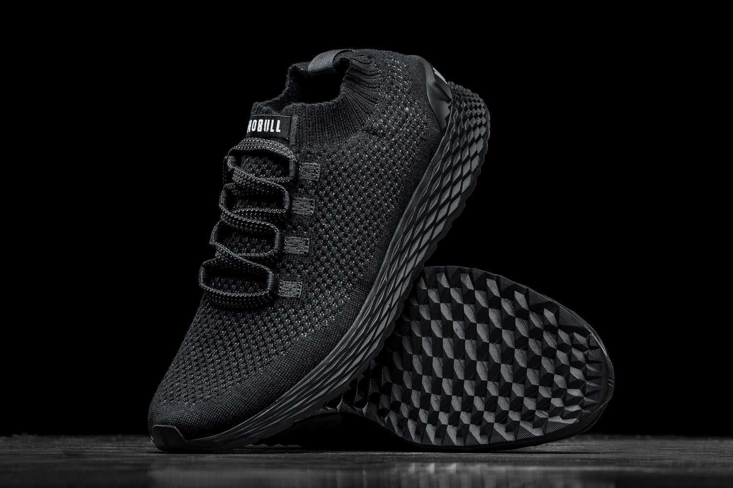 Nobull Merino Wool Knit Runner Knit Black | 9807-XWVNS