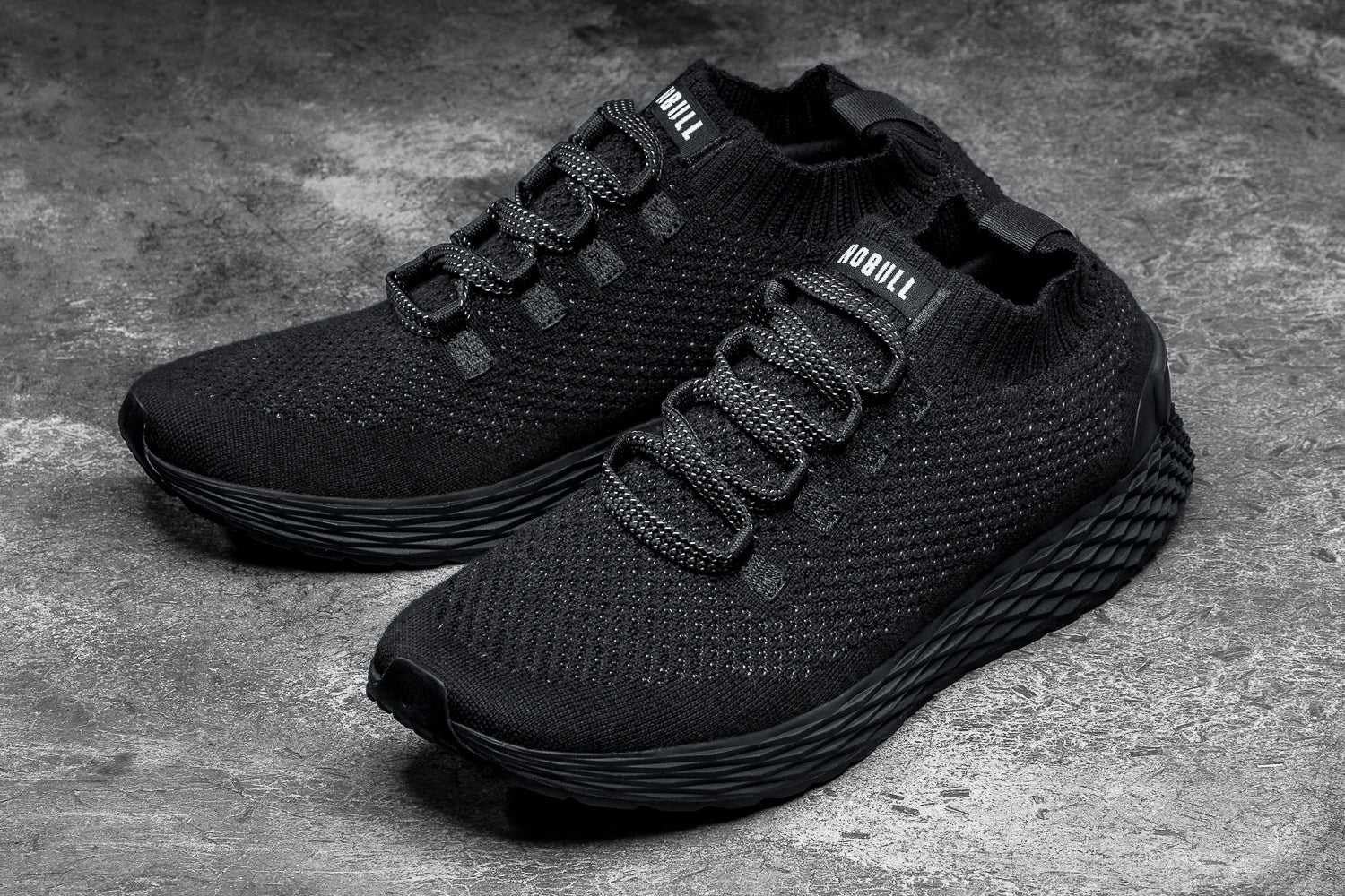 Nobull Merino Wool Knit Runner Knit Black | 9807-XWVNS