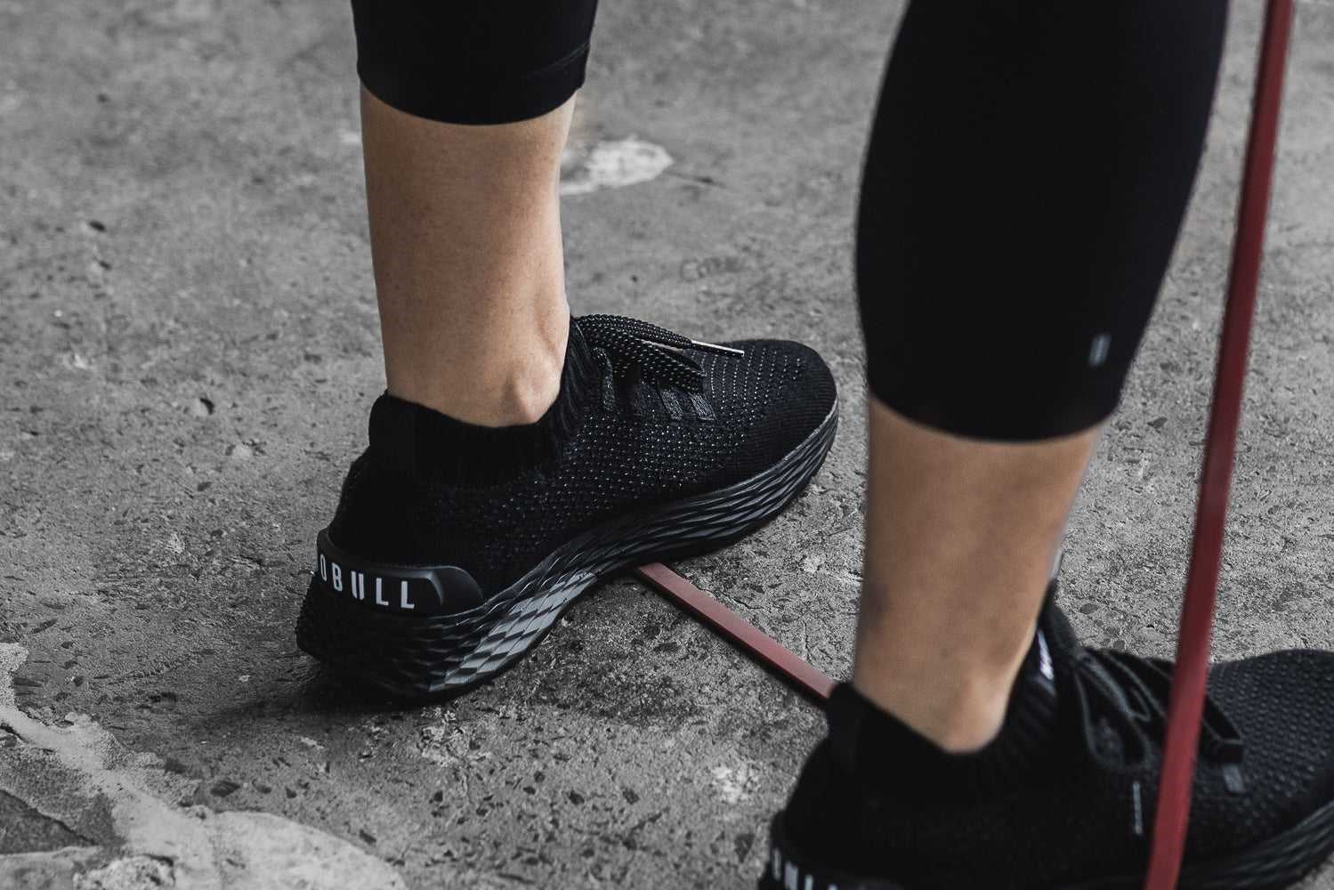 Nobull Merino Wool Knit Runner Knit Black | 9807-XWVNS