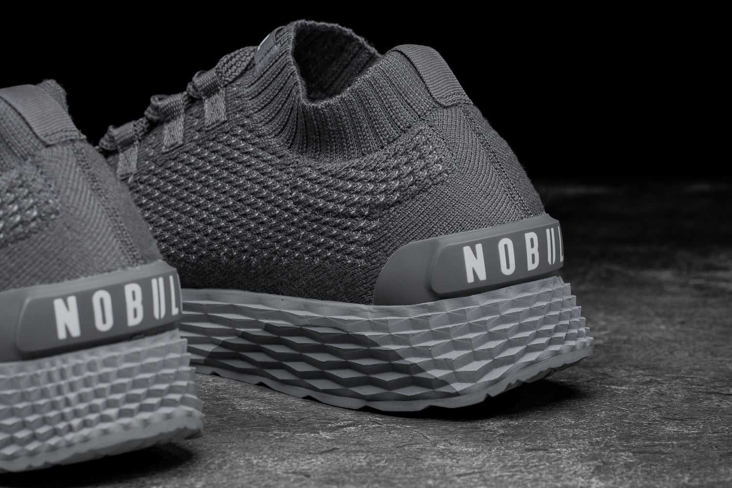 Nobull Merino Wool Knit Runner Knit Concrete | 8364-HJYBM