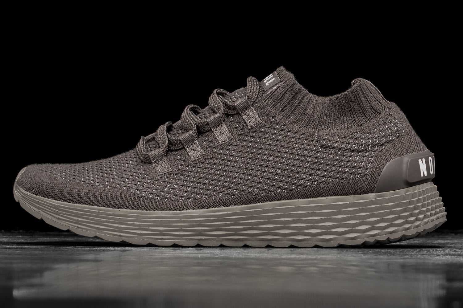 Nobull Merino Wool Knit Runner Knit Dark Fallen Rock | 0378-EKXDM