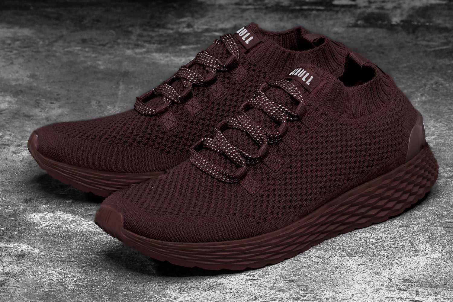 Nobull Merino Wool Knit Runner Knit Dark Red | 2316-MIGVA