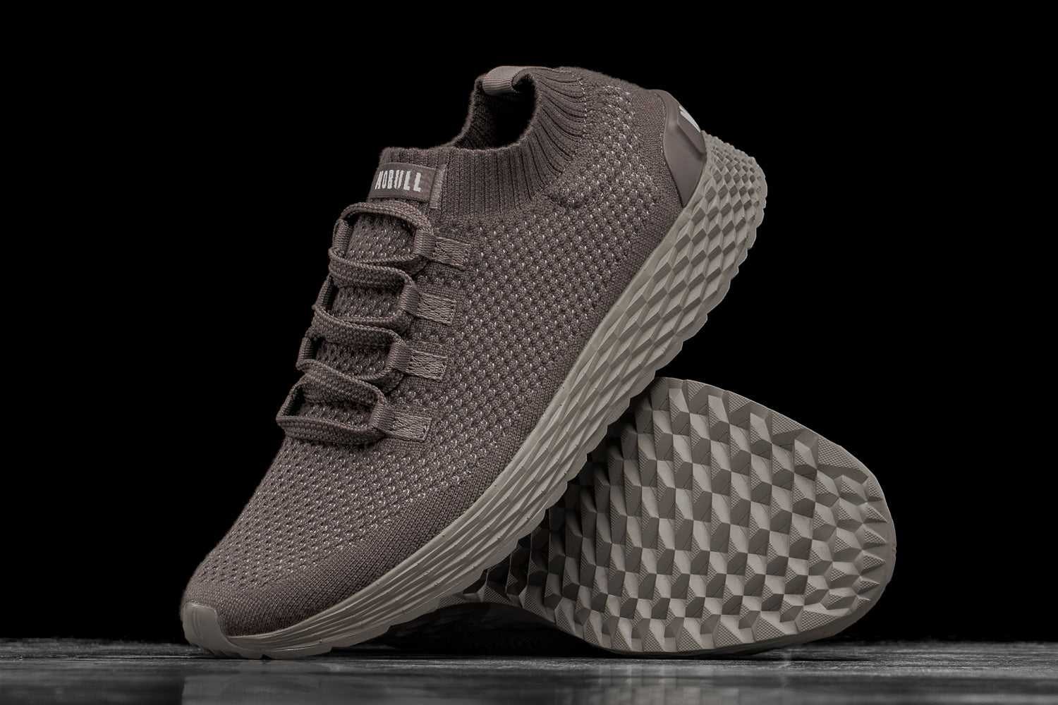 Nobull Merino Wool Knit Runner Knit Dark Fallen Rock | 4097-CUMKS