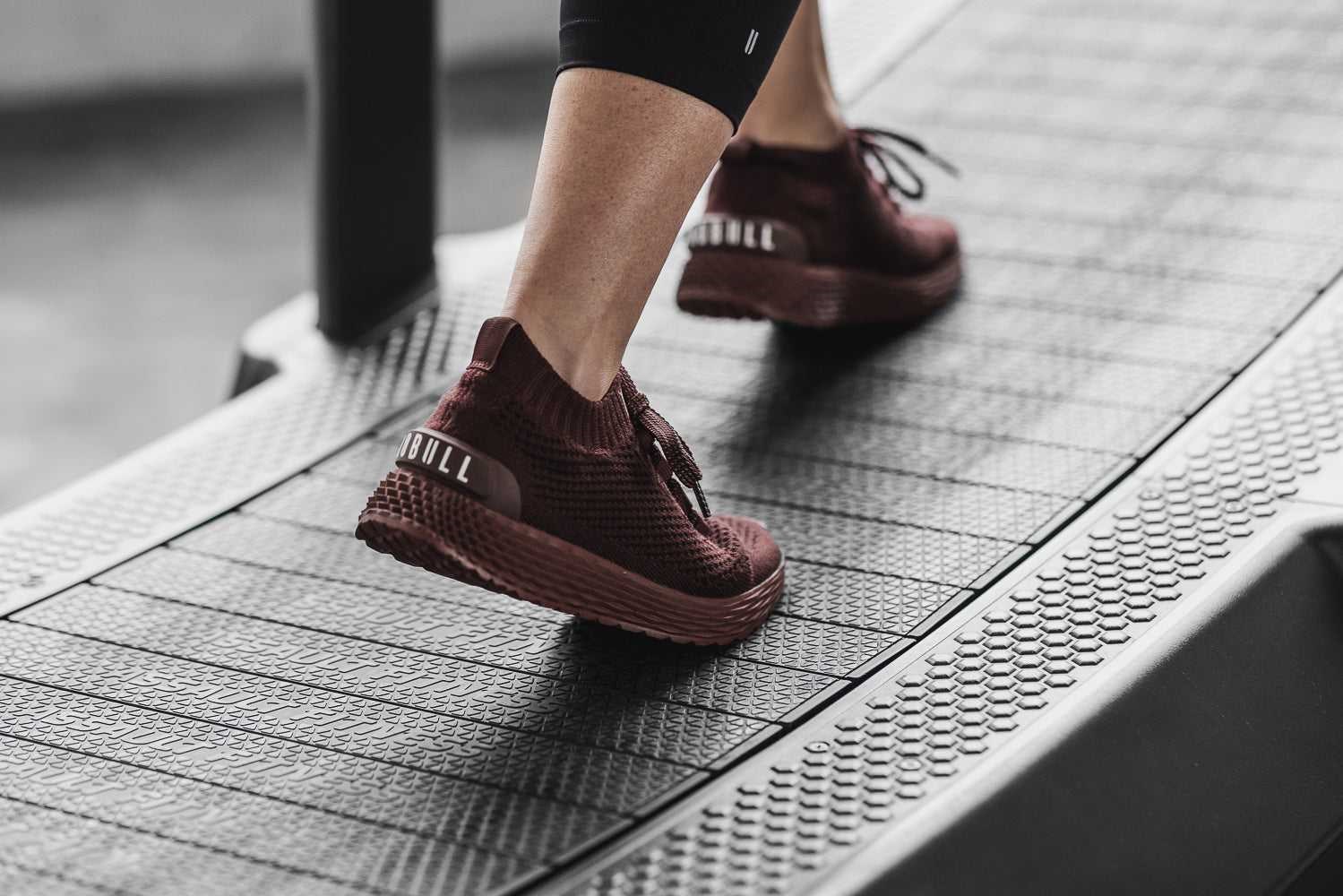 Nobull Merino Wool Knit Runner Knit Dark Red | 6904-BNQCS