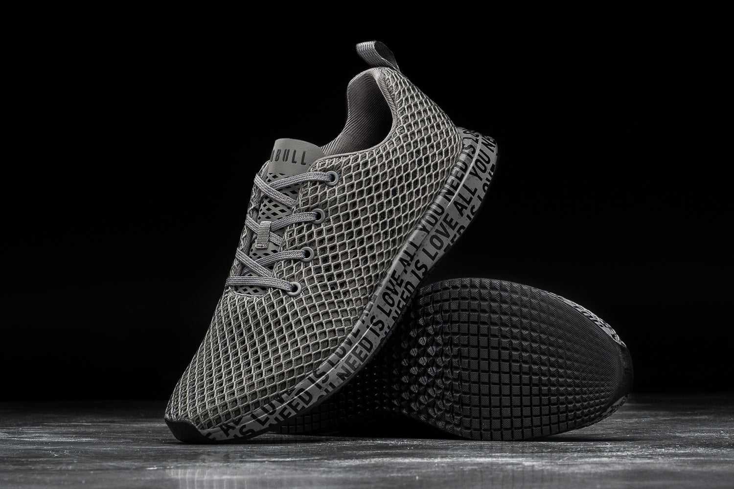 Nobull Mesh Runner Mesh All You Need Is Love Dark Grey | 9607-KQUGR