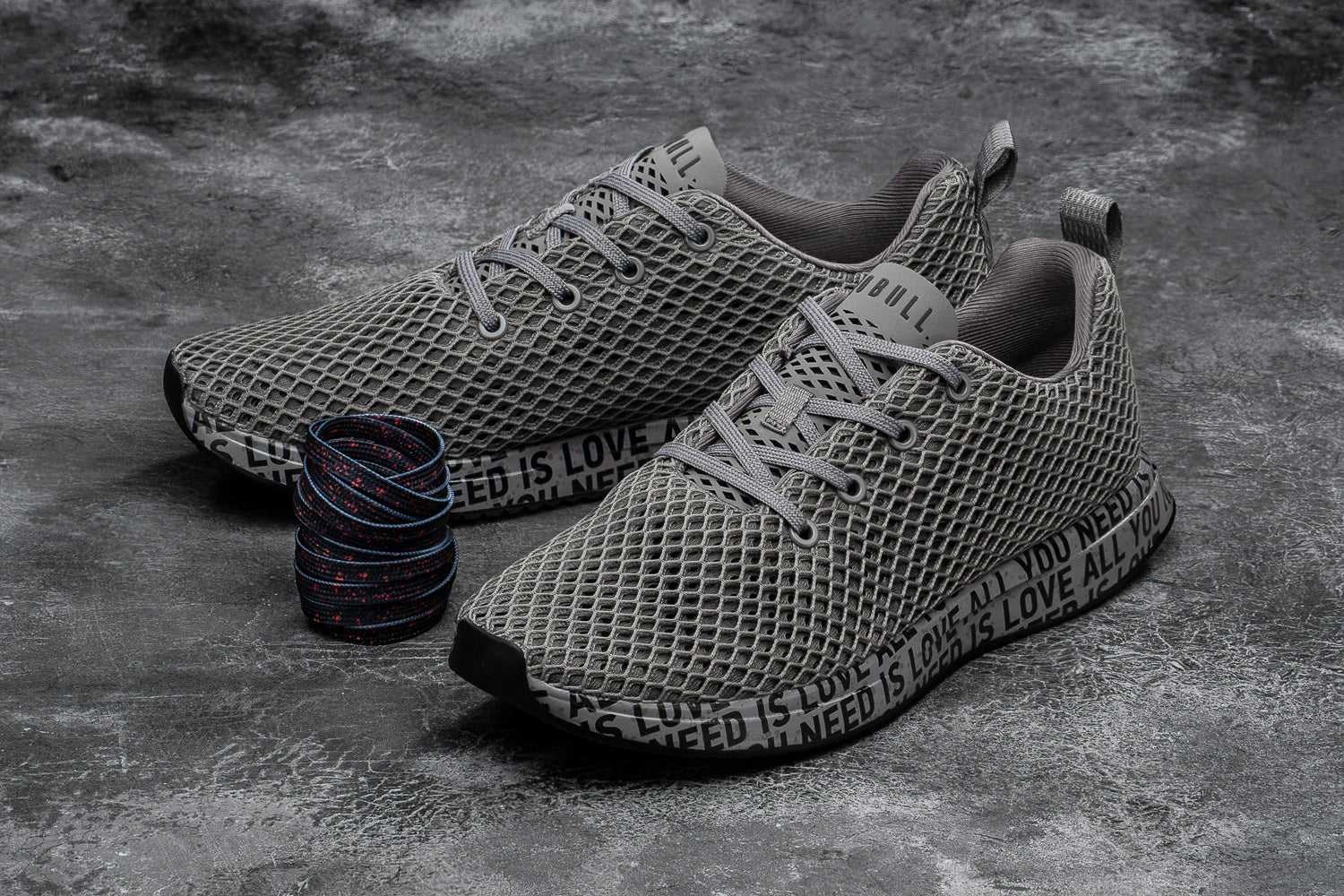 Nobull Mesh Runner Mesh All You Need Is Love Dark Grey | 9607-KQUGR