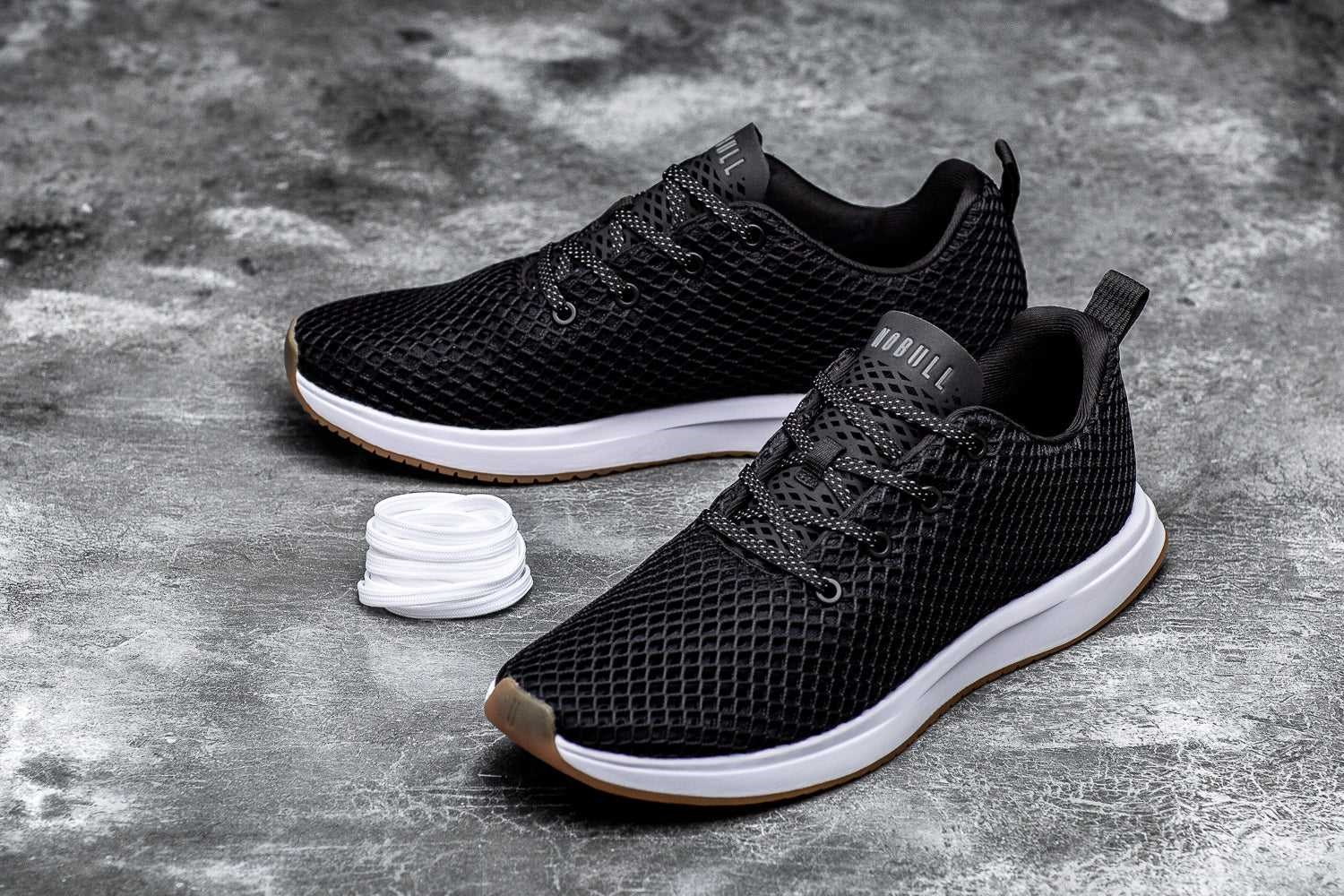 Nobull Mesh Runner Mesh Black White | 1248-LSHNG