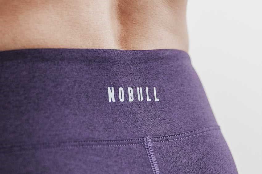 Nobull Mid-Rise Short 2 inches (Plush Heather) Bottoms Dark Purple Heather | 2180-HAOWZ